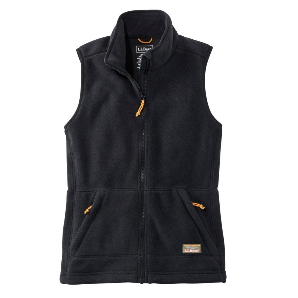 L.L. Bean Women's Black Fleece Vest